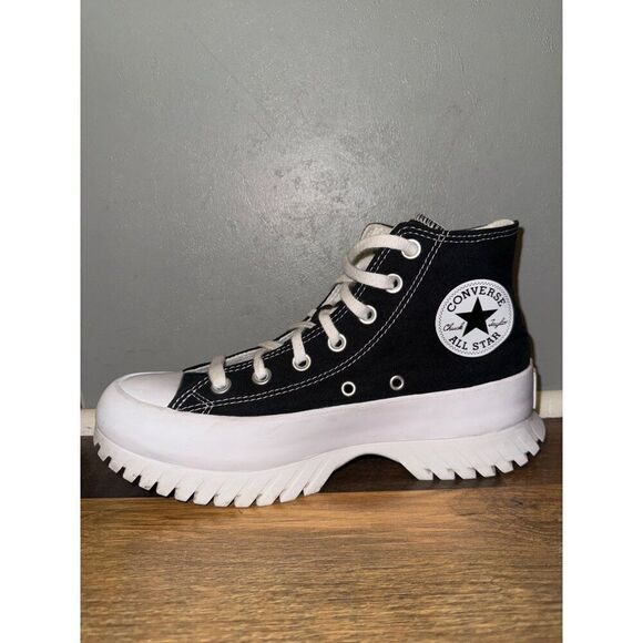 Converse Chuck Taylor All Star Lugged High-Top Sneaker - Black Size 8 - Picture 4 of 15